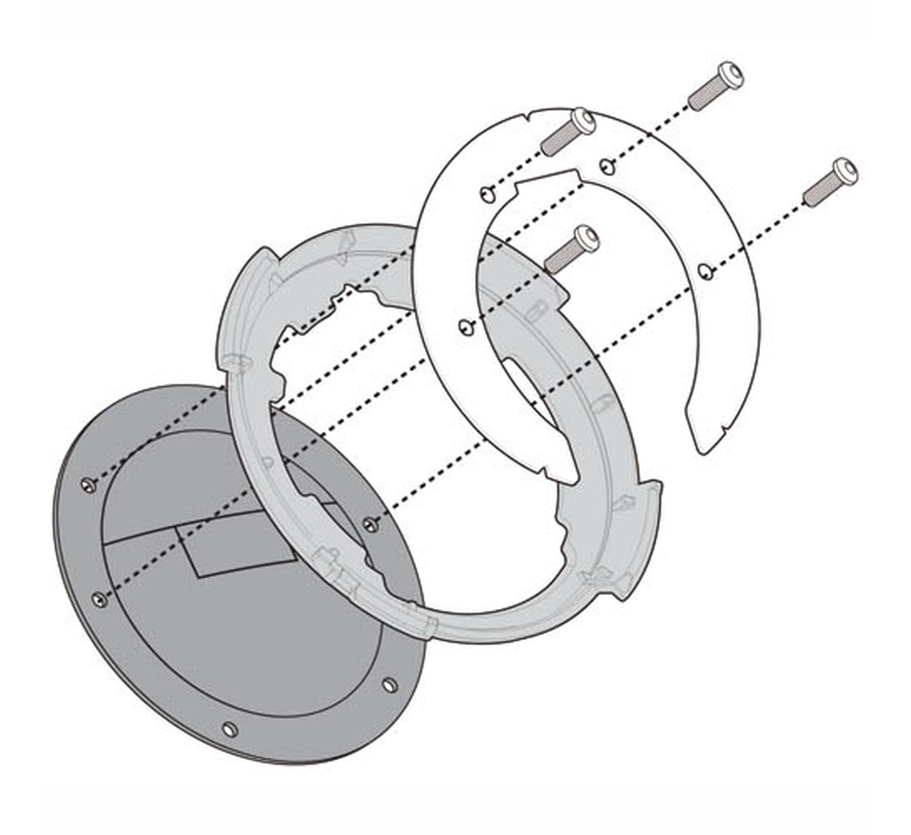 Borsa Serbatoio Givi TANKLOCK Per BMW R 1200 GS Adventure (2014-2018) - 3 Litri, Nylon, Aggancio Rapido