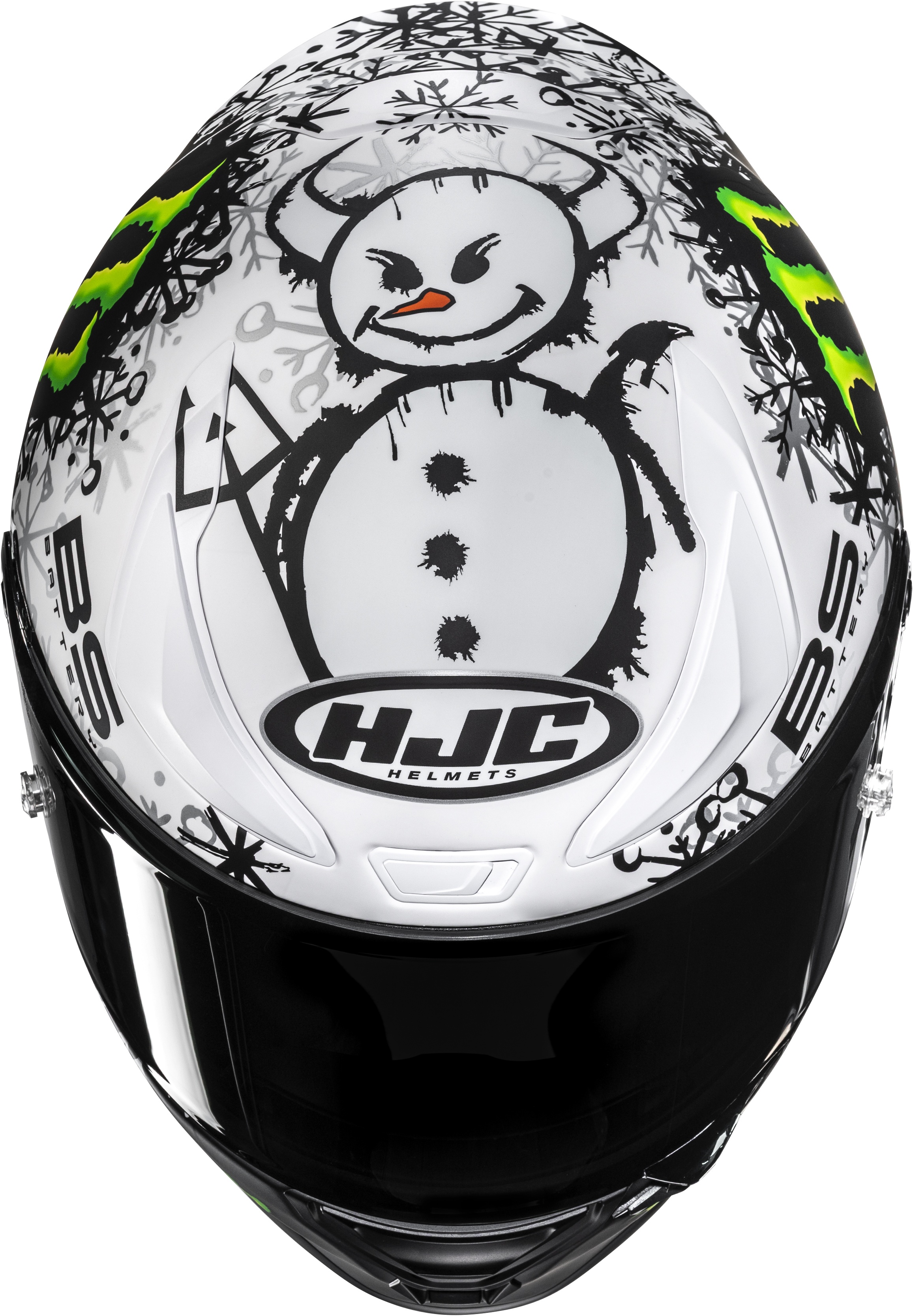 FULL FACE MOTORCYCLE HELMET HJC RPHA 1 V2 CARBON SNOW DIABLO